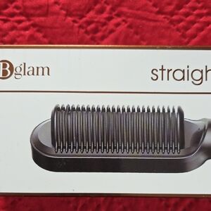 Bglam Black Straightening  Hair Brush. New In Sealed Packaging